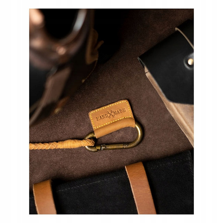 Brelok pleciony Trip Machine Braided key chain tan