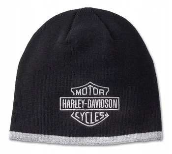 Czapka dzianinowa Harley-Davidson Bar & Shield w kolorze czarnym