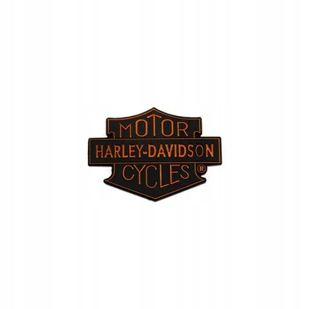 Przypinka Harley-Davidson Pin Motorcycles Trademark 1.5" black/orange
