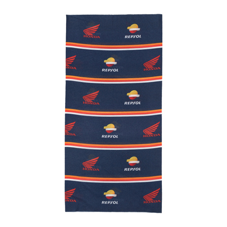 Komin Necktube Repsol Honda – All Over Logo, oryginalny, oficjalna kolekcja