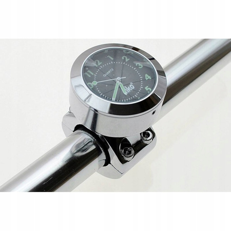 Zegarek na kierownicę z uchwytem czarny fluoroscencyjny