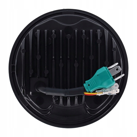 Lampa przednia czarna LED 5-3/4 cala z ECE