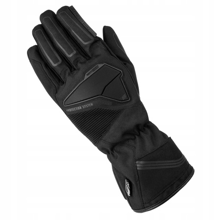 Rękawice Motocyklowe Skórzano-Tekstylne Ozone Touring Wp Lady Black