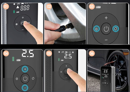 FreedConn przenośny kompresor T3106-1S