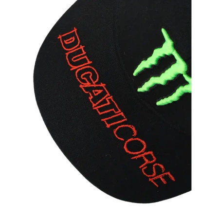 Czapka Ducati Monster Dual czarna – oryginał 100% bawełna, regulowana