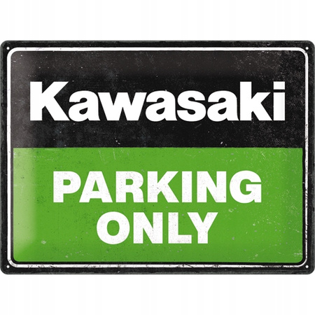Plakat Metalowy 30x40 Kawasaki Parking Only