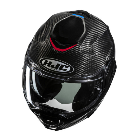 Kask motocyklowy z włókna węglowego HJC F100 Carbon Stan Black Blue