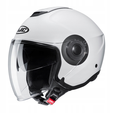 Kask Motocyklowy Otwarty HJC I40 Semi Flat Pearl White