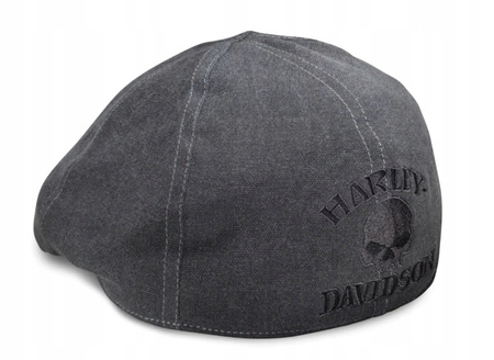 Męska czapka kaszkiet z daszkiem Harley Davidson Skull Ivy