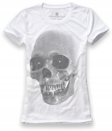 KOSZULKA T-SHIRT DAMSKI UNDERWORLD SKULL WHITE
