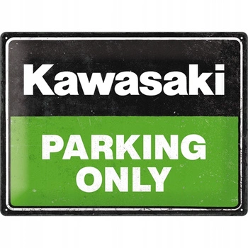Plakat Metalowy 30x40 Kawasaki Parking Only