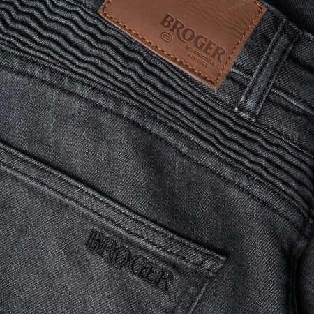 Spodnie Motocyklowe Jeansowe Broger Ohio Tapered Fit Washed Grey