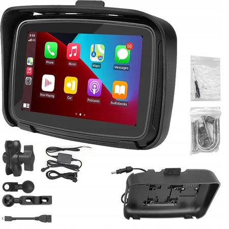 Nawigacja motocyklowa FreedConn C5 z bezprzewodowym Car Play i Android Auto