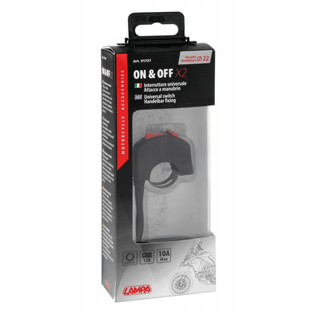 Uniwersalny przełącznik On & Off X2, 12V – max 10A