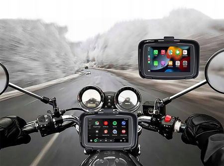 Nawigacja motocyklowa FreedConn C5 z bezprzewodowym Car Play i Android Auto