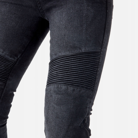 Spodnie Motocyklowe Jeansowe Ozone Agness II Lady Washed Black