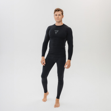 Koszulka Termoaktywna z Długim Rękawem Rebelhorn Freeze II Black