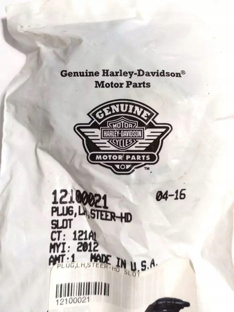 Zaślepka gumowa główki ramy Harley Davidson Dyna 12-17 OEM