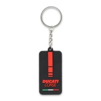 Brelok Ducati Corse – czerwony pasek PVC, oficjalna kolekcja