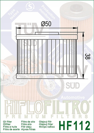 Filtr Oleju Hiflo HF112