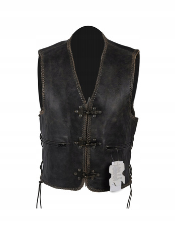 KAMIZELKA MOTOCYKLOWA SKÓRZANA STARA AMERYKA