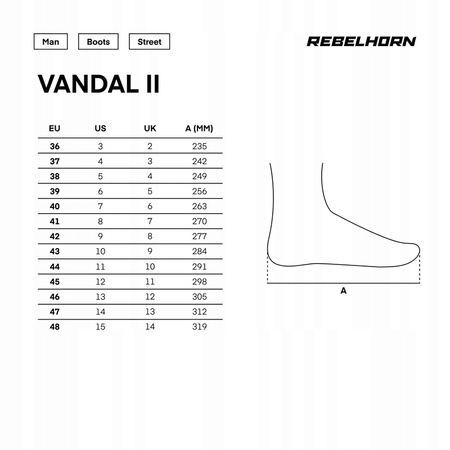 Buty Motocyklowe Rebelhorn Vandal II Black