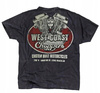 Koszulka West Coast Choppers Panhead Vintage - Blue