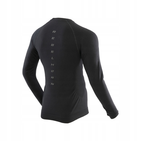 Koszulka Termoaktywna z Długim Rękawem Rebelhorn Freeze II Black