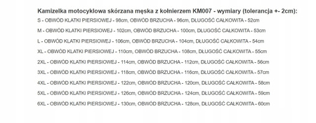 KAMIZELKA MOTOCYKLOWA SKÓRZANA Z KOŁNIERZEM