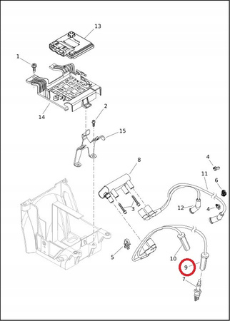 Przewód Zapłonowy Przedni Prawy Harley Davidson Touring M8