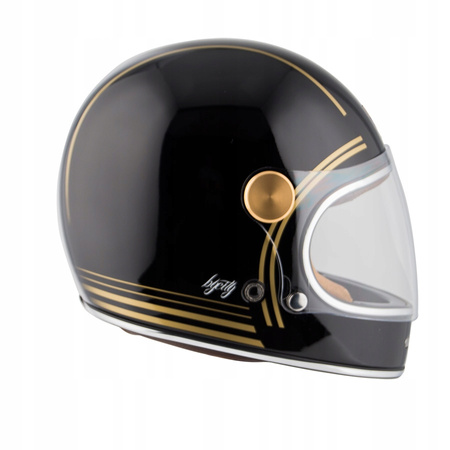 Kask Motocyklowy By City Roadster II Gold Black