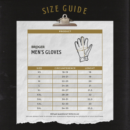 Rękawice Motocyklowe Skórzane Broger California Vintage Brown