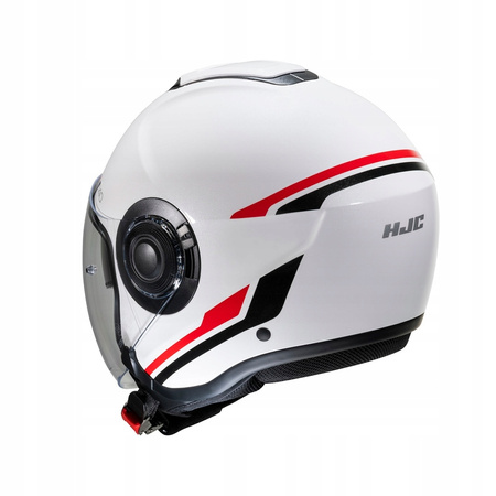 kask Motocyklowy Otwarty HJC I40 Paddy White/Red