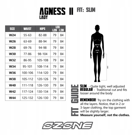 Spodnie Motocyklowe Jeansy Ozone Agness Lady