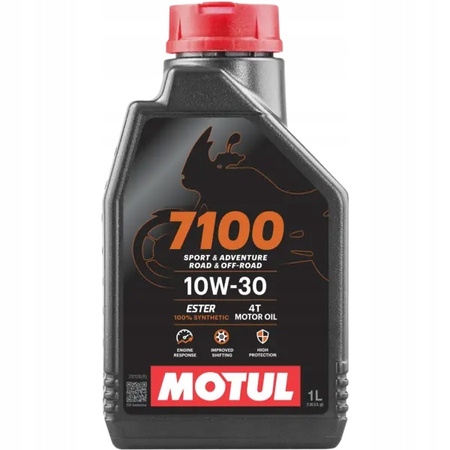 Olej do silników MOTUL 7100 SAE 10W30 SN JASO MA-2 Syntetyczny 1L