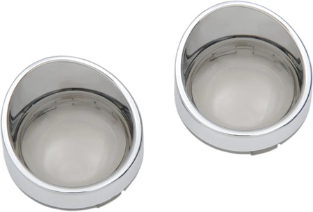 Klosz kierunkowskazu z daszkiem w stylu Deuce Harley Davidson (2szt) smoke