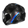 Kask motocyklowy z włókna węglowego HJC F100 Carbon Stan Black Blue