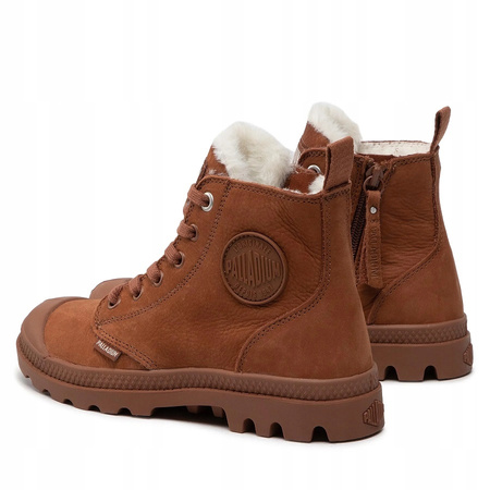 Buty Zimowe Palladium Pampa Hi Zipp WL Brown Pattina