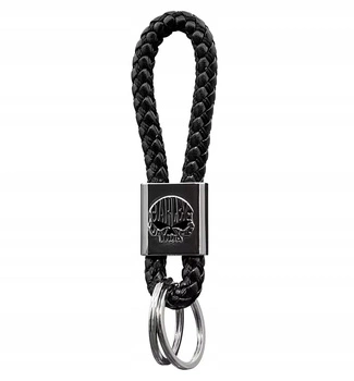 Brelok Harley-Davidson Keychain Skull Black Vinyl Braid