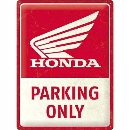 Plakat metalowy 30x40 Honda MC Parking Only