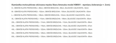 KAMIZELKA MOTOCYKLOWA SKÓRZANA STARA AMERYKA