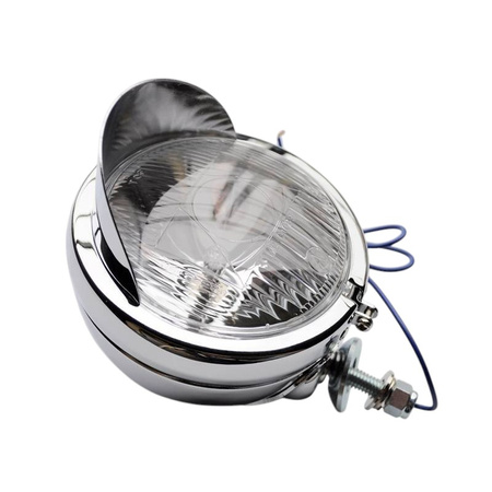 Chromowana lampa lightbar 4,5 cala z daszkiem – uniwersalna H3 55W