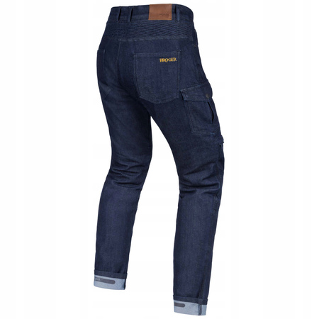 Spodnie Motocyklowe Jeansowe Broger Ohio Tapered Fit Raw Navy