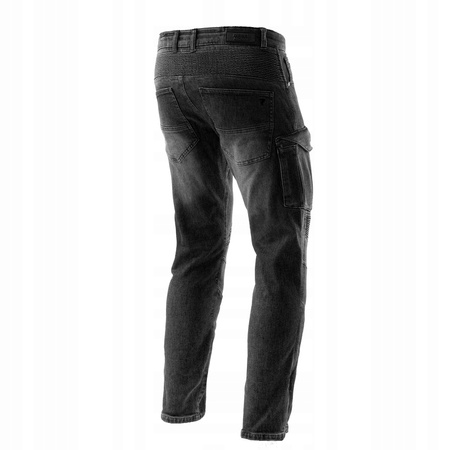 Spodnie Motocyklowe Jeans Rebelhorn Vandal Monolayer Washed Black