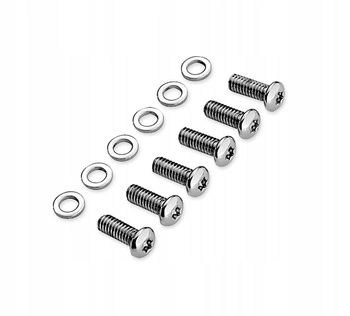 Zestaw Chromowanych Śrub Pokrywy Derby Cover Harley Davidson XL 04- OEM