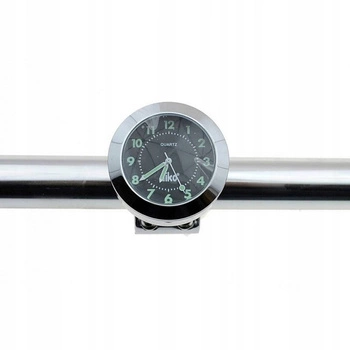 Zegarek na kierownicę z uchwytem czarny fluoroscencyjny