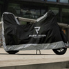 Pokrowiec Na Motocykl Rebelhorn Cover II Z Miejscem Na Kufer Black/Silver