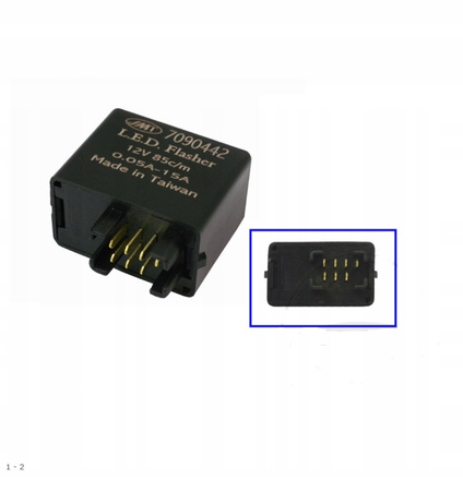 Przerywacz do kierunkowskazów Suzuki 12V - 7 konektorów