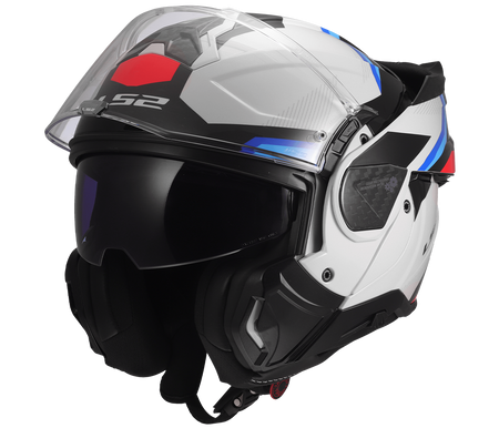 Kask motocyklowy LS2 Advant II FF910 Triple White Blue Red 