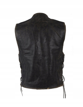 KAMIZELKA MOTOCYKLOWA SKÓRZANA STARA AMERYKA